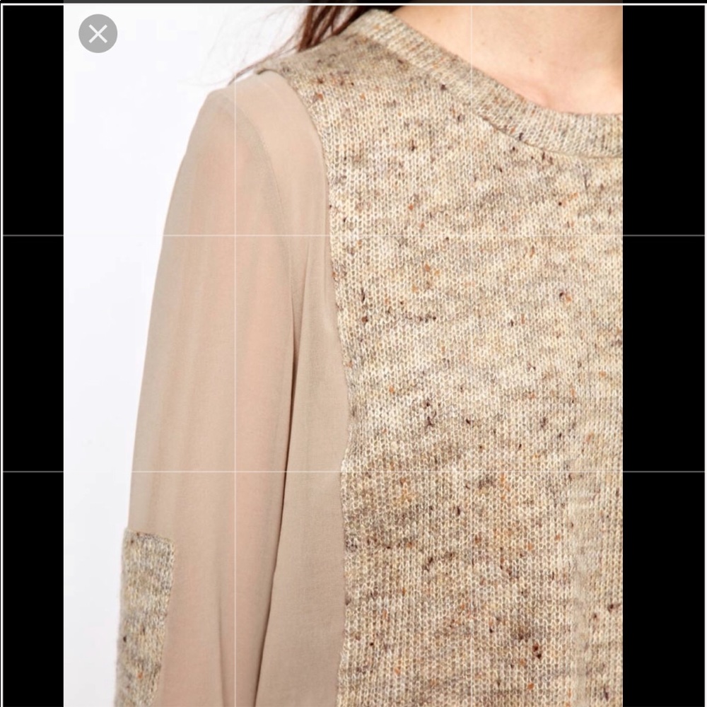 Aryn K statement paneled sweater for sale